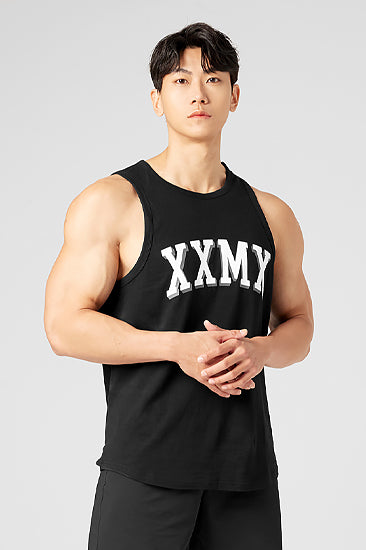 Pure Cotton Arch Logo Sleeveless_Black