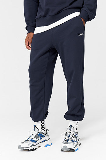 French Terry Loose Fit Jogger Pants_Navy