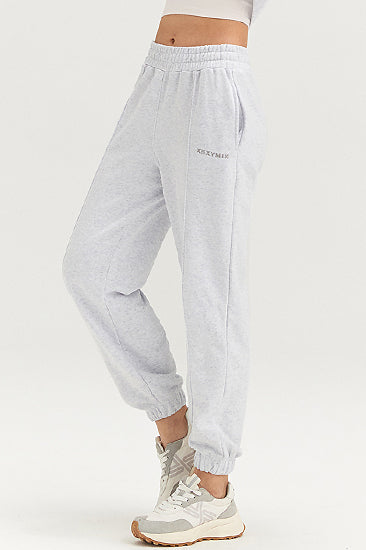 Pintuck Jogger Pants_Melange Gray