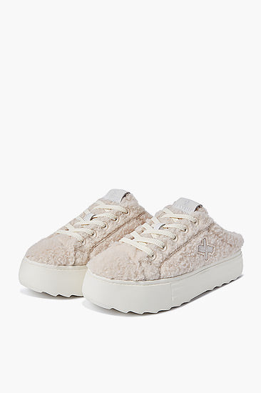 X-Cloud Mule Fur_Cream Ivory