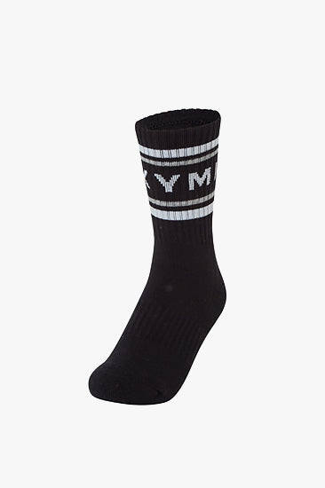 Lettering Crew Socks_Black