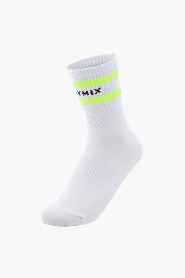 Line Socks_Neon Lime