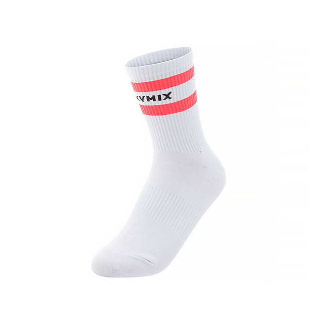 Line Socks_Neon Coral