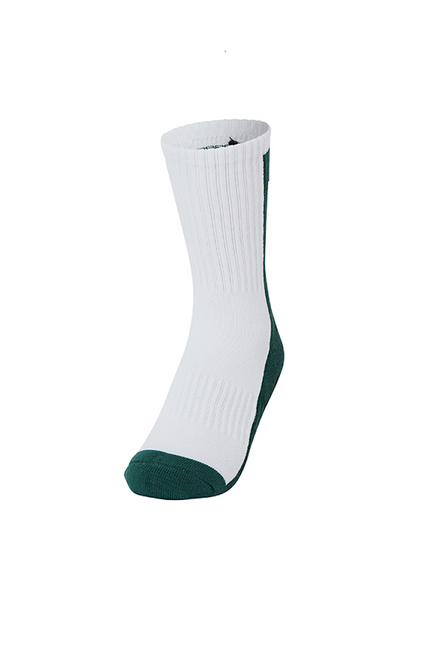 Half Colour Crew Socks_Jasper Green