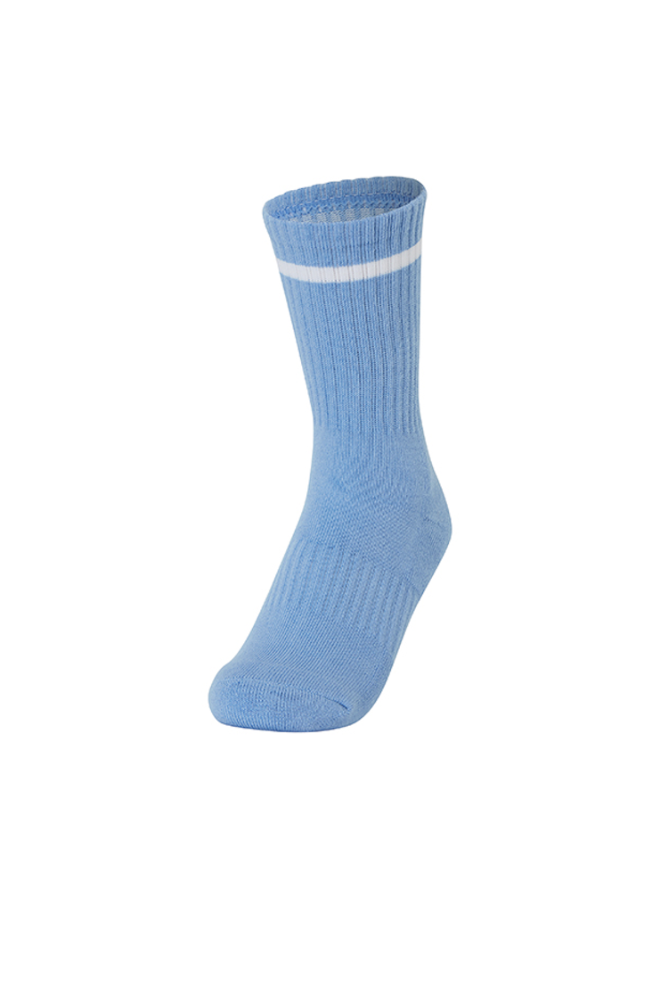 Symbol Line Crew Socks_Powder Blue