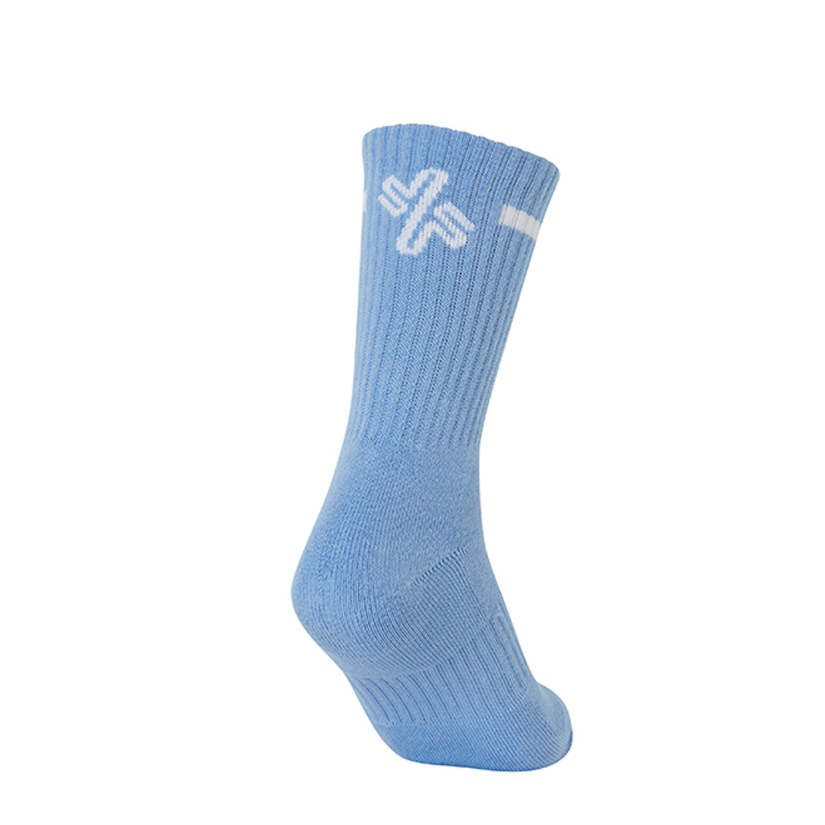 Symbol Line Crew Socks_Powder Blue