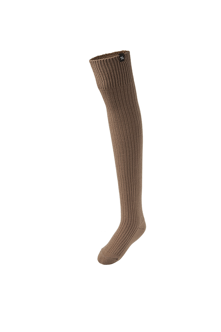 Knitted Knee Socks_Dark Beige