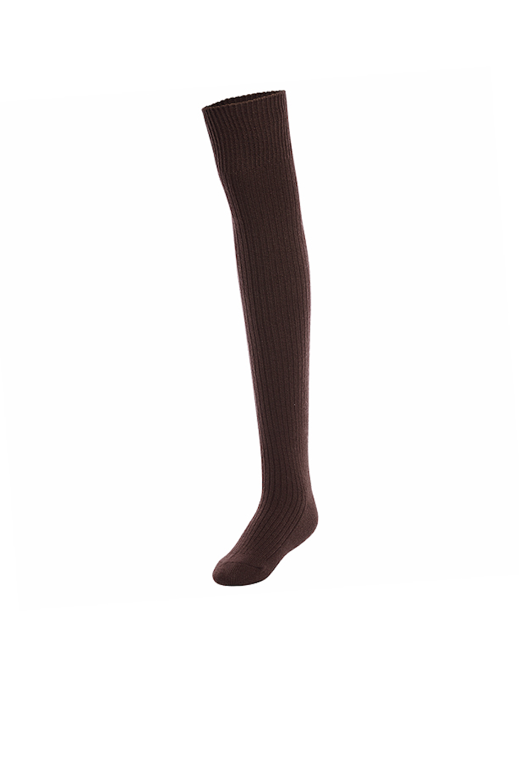 Knitted Knee Socks_Brown