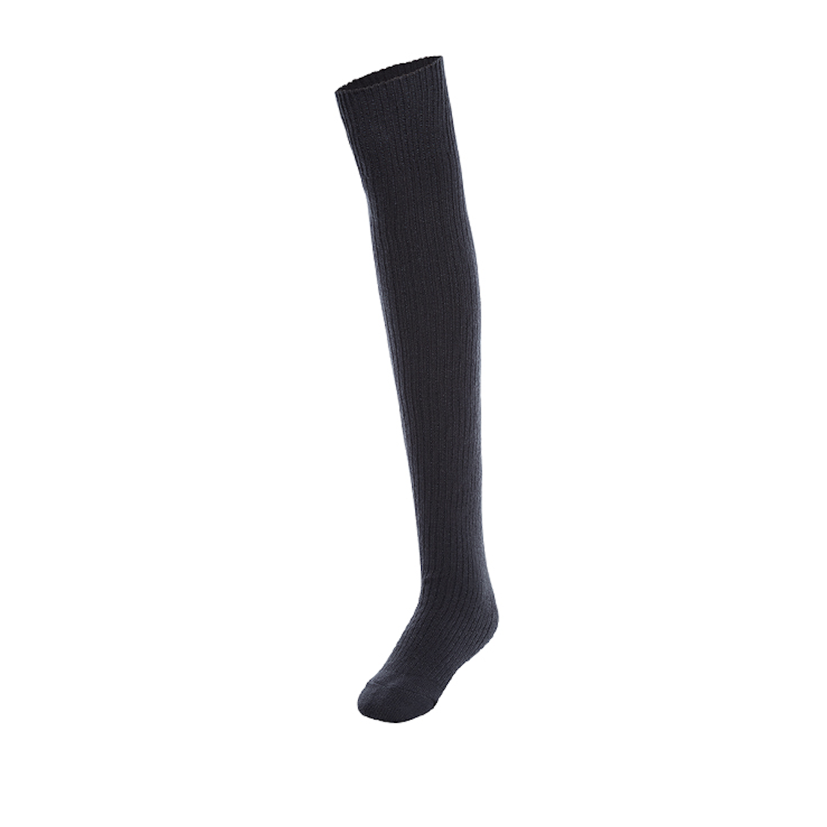 Knitted Knee Socks_Charcoal