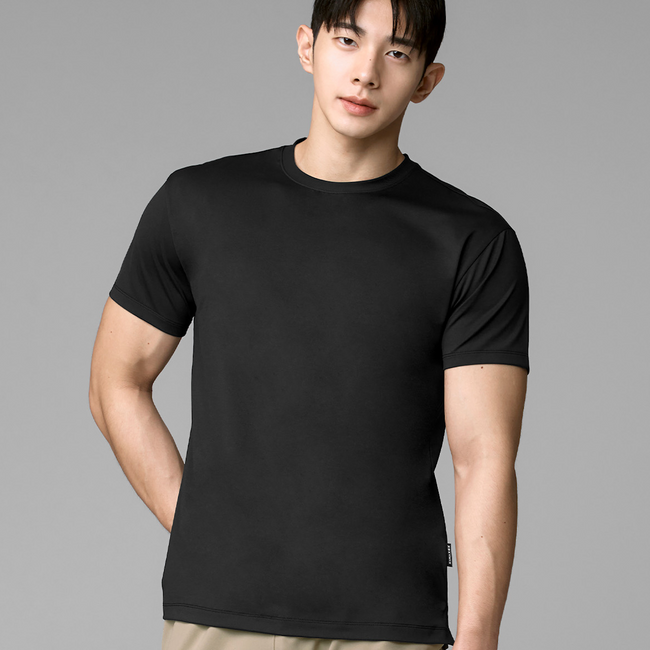 Daily Feather Mens Standard Short Sleeve_Black