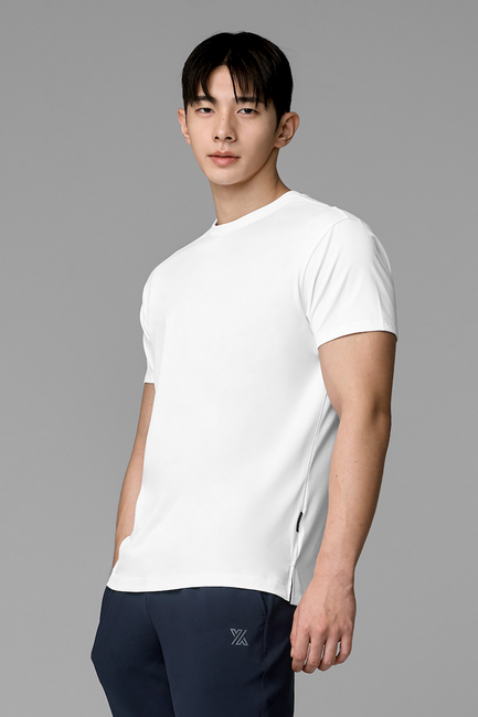 Daily Feather Mens Standard Short Sleeve_White