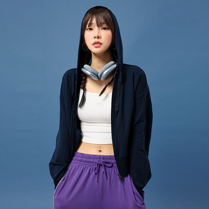 Air Mild Hood Zip-Up_Moonnight Navy