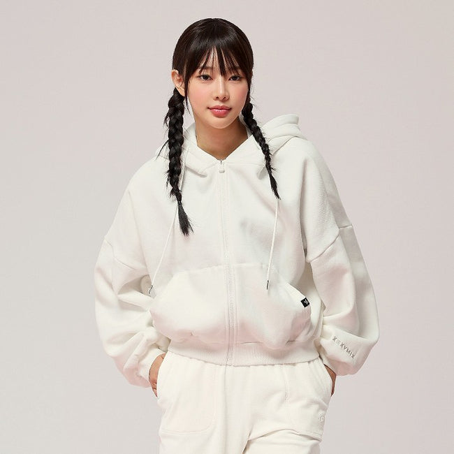 Napping Hood Zip-up_Brushed Cream