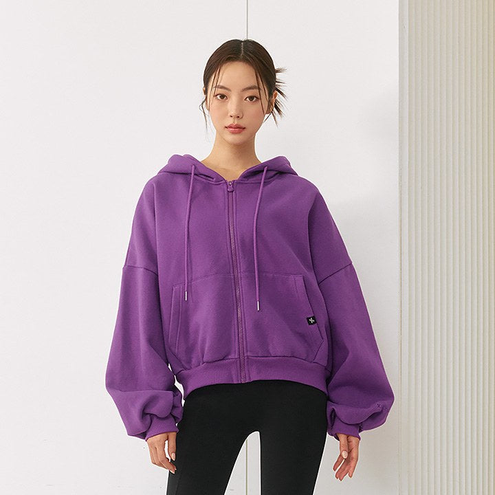 Napping Hood Zip-up_Iris Orchid
