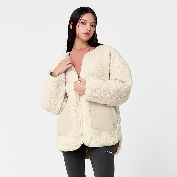 Pocket Sherpa Jumper_Marshmallow Cream