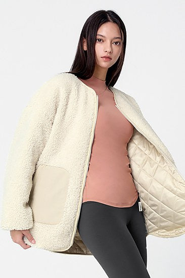 Pocket Sherpa Jumper_Marshmallow Cream