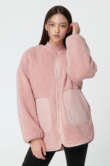 Pocket Sherpa Jumper_Lovely Pink