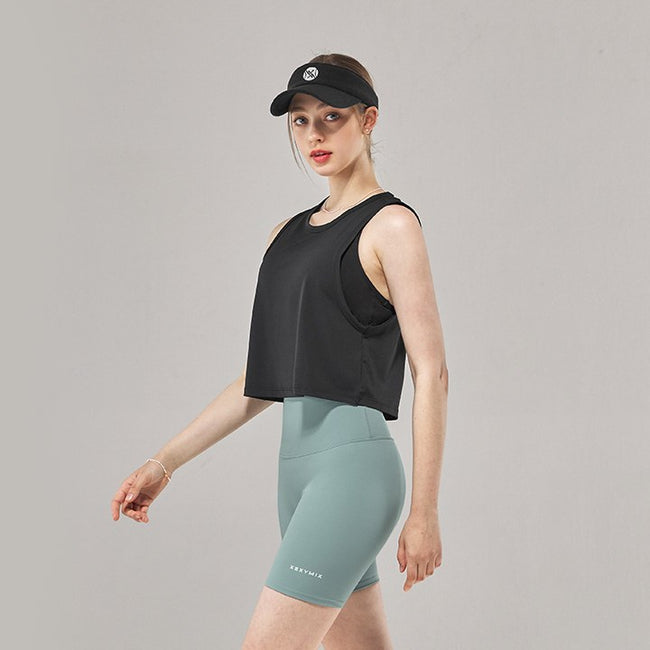 Soft Crop Sleeveless_Black