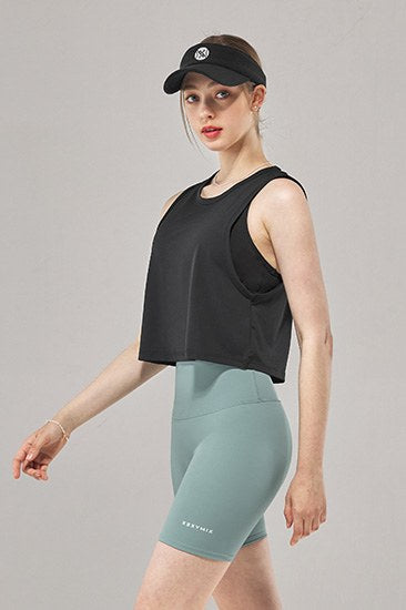 Soft Crop Sleeveless_Black