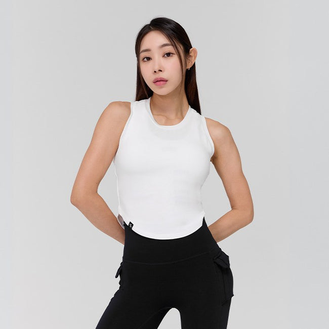 Soft Tension Crop Sleeveless_Ivory