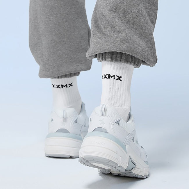 Heat Warm Crew Socks_White