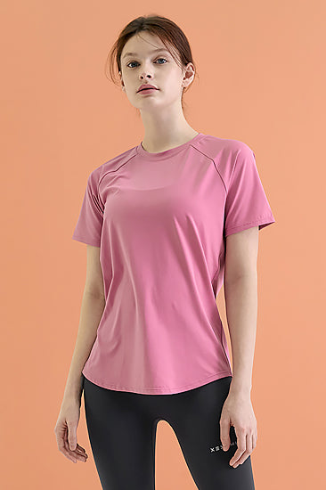 Ice Feather Comfort T-Shirt_Azalea Pink