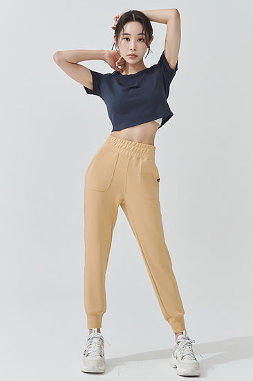 Soft Cushion Jogger Pants_Mousse Yellow