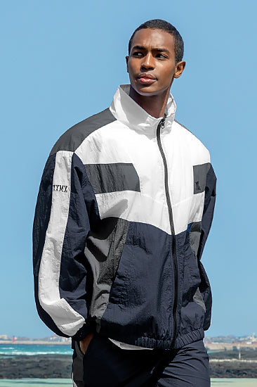 Colour Block Light Wind Jacket_Epic Navy