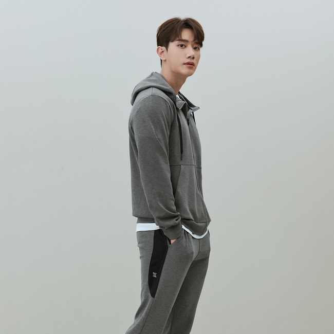 Fleece Zip-Up Hoodie_Gray