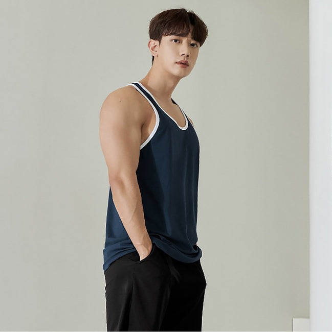 Cotton Sleeveless_Navy