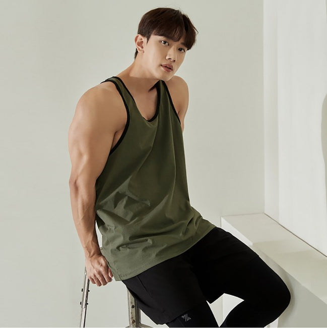 Cotton Sleeveless_Khaki