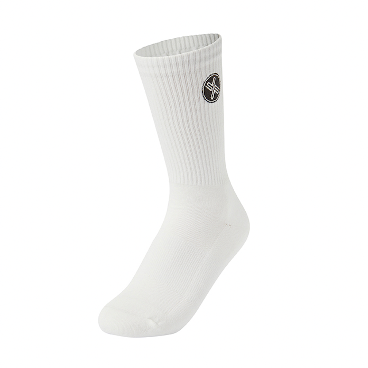 Embroided Crew Socks_Off White