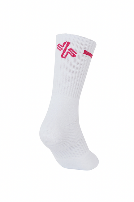 Symbol Line Crew Socks_Magenta Pink