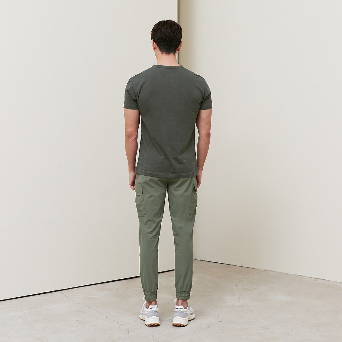 Comfortable Cargo Jogger Pants_Khaki