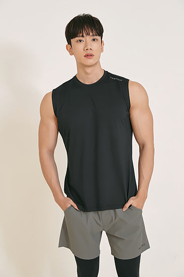 Cool Mesh Basic Sleeveless_Black