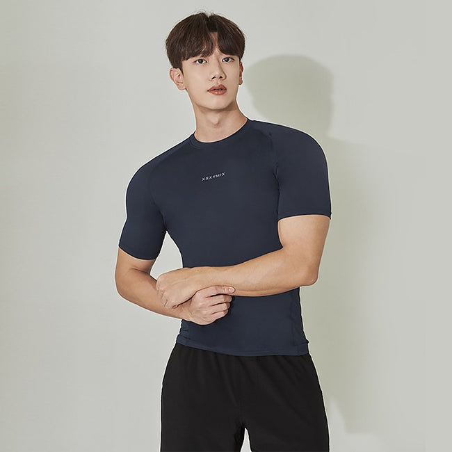 Base Tech Short Sleeve_Pull Up Navy