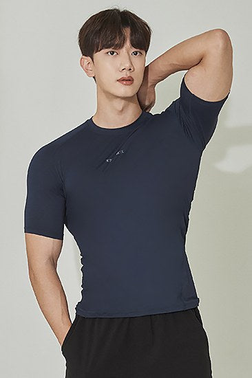 Base Tech Short Sleeve_Pull Up Navy