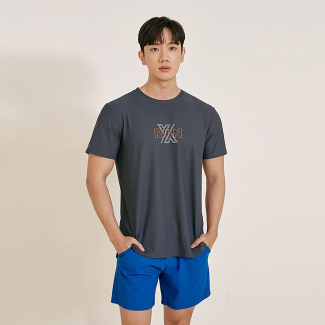 Running Trainer Short Sleeve_Embo Gray