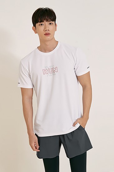 Running Trainer Short Sleeve_Embo White