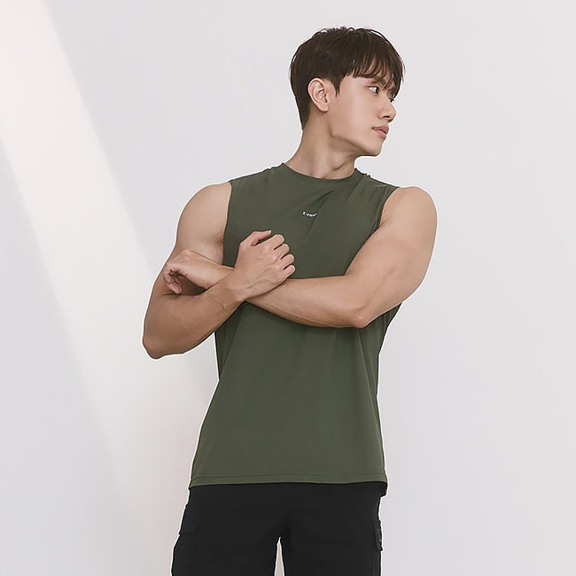 High Cooling Tech Sleeveless_Cold Khaki