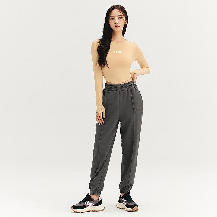 Pintuck Jogger Pants_Thunder Gray