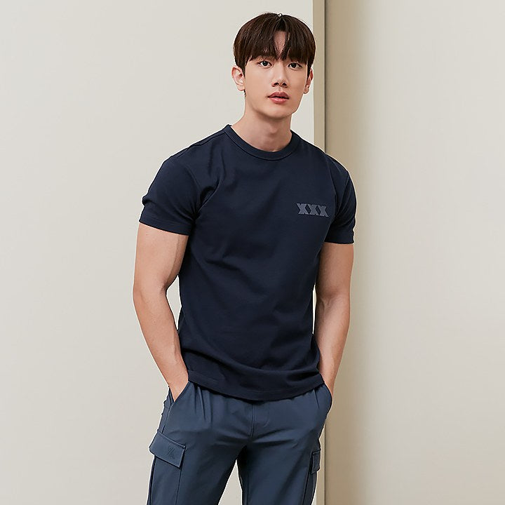 Muscle Fit Dual Short Sleeve_City Navy