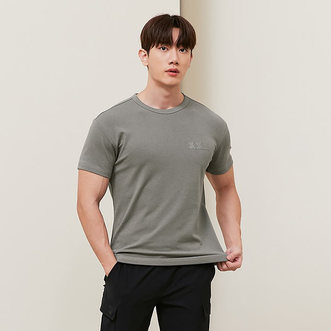 Muscle Fit Dual Short Sleeve_City Gray